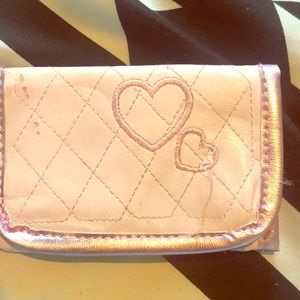 Pink heart wallet